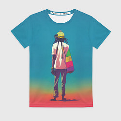 Женская футболка Марли-прощай