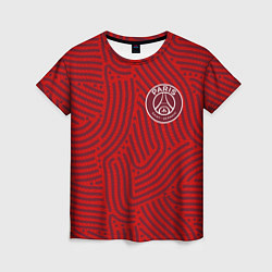Женская футболка PSG отпечатки