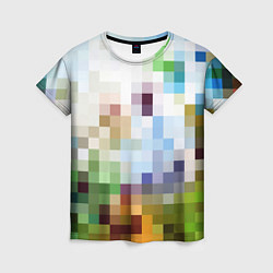 Женская футболка Пиксельная абстракция