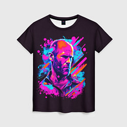 Женская футболка Jason Statham - pop art
