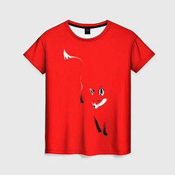 Женская футболка Красная лиса