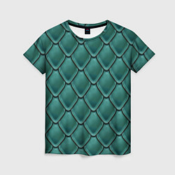 Женская футболка Чешуя дракона или змеи