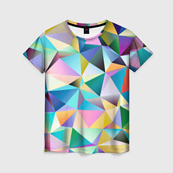 Женская футболка Полигональная текстура