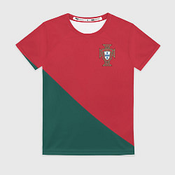 Женская футболка Форма сборной Португалии ЧМ 2022