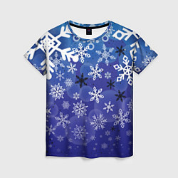 Женская футболка Сказочный снегопад