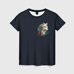 Женская футболка Повелительница зверей и дочь волчицы