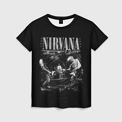 Футболка женская Nirvana live, цвет: 3D-принт