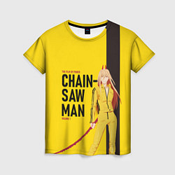 Женская футболка Человек-бензопила - Пауэр