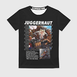 Футболка женская Juggernaut надписи, цвет: 3D-принт