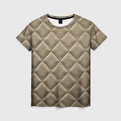 Женская футболка Стёганая кожа - fashion texture