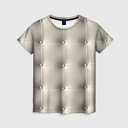 Женская футболка Стёганая кожа - квадрат