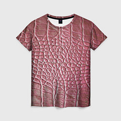 Женская футболка Кожа крокодила - мода - текстура