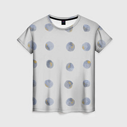 Женская футболка Паттерн с акварельными кругами
