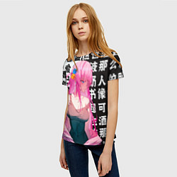 Футболка женская Bocchi the rock аниме, цвет: 3D-принт — фото 2