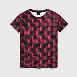 Женская футболка Паттерн из красных линий