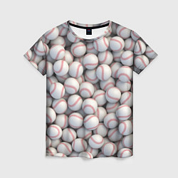 Женская футболка Бейсбольные мячи