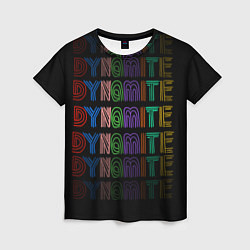 Женская футболка BTS dynamite music