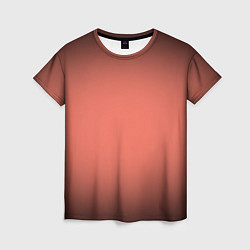 Женская футболка Коралловый градиент