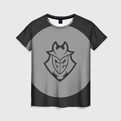 Женская футболка G2 в круге