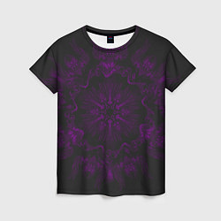 Женская футболка Фиолетовый узор