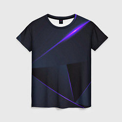 Женская футболка Geometry stripes neon stiil