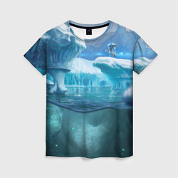 Женская футболка Subnautica - КРАБ на леднике
