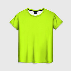 Женская футболка Лайм цвет: однотонный лаймовый
