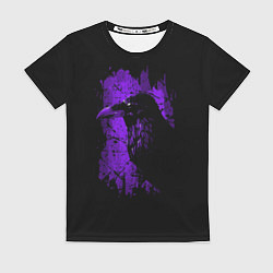 Футболка женская Dark purple raven, цвет: 3D-принт