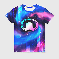 Женская футболка Great Wall неоновый космос