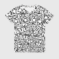 Футболка женская Baracota Stickers, цвет: 3D-принт