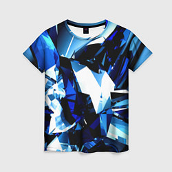 Женская футболка Crystal blue form