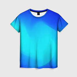 Женская футболка Градиент синий