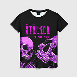 Женская футболка Stalker skull