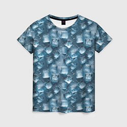 Женская футболка Сочная текстура из ледяных кубиков