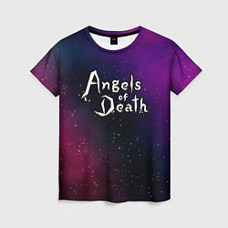 Женская футболка Angels of Death gradient space