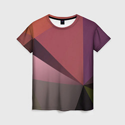 Женская футболка Разные треугольники и геометрия