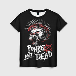 Женская футболка Punks not dead - анархия