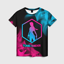 Футболка женская Tomb Raider - neon gradient, цвет: 3D-принт