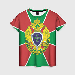 Футболка женская Пограничная служба - герб ПВ, цвет: 3D-принт