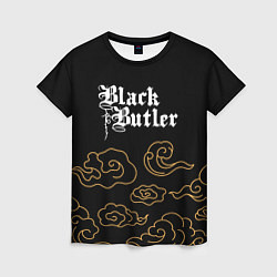 Женская футболка Black Butler anime clouds