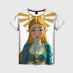 Женская футболка The legend of Zelda - ahegao