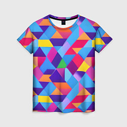 Женская футболка Геометрическая абстракция красок