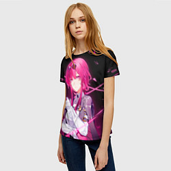 Футболка женская Хонкай Стар Рейл: Кафка, цвет: 3D-принт — фото 2