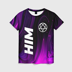 Женская футболка HIM violet plasma