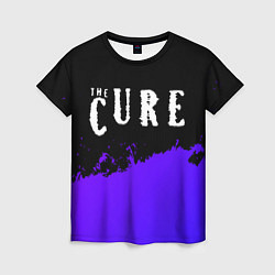 Женская футболка The Cure purple grunge