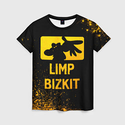 Футболка женская Limp Bizkit - gold gradient, цвет: 3D-принт