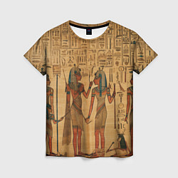 Женская футболка Имитация папируса: арт нейросети