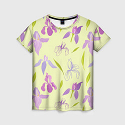 Женская футболка Фиолетовые лилии