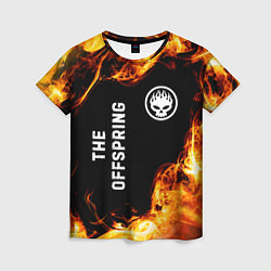 Женская футболка The Offspring и пылающий огонь
