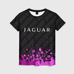 Футболка женская Jaguar pro racing: символ сверху, цвет: 3D-принт